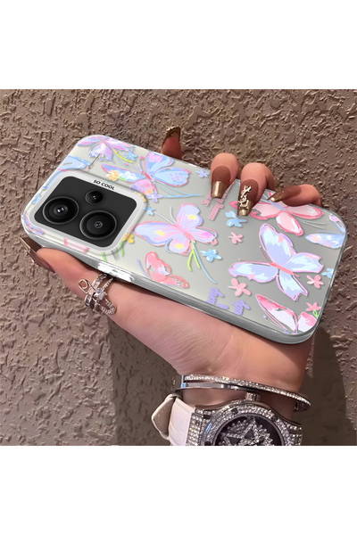 Hontinga Xiaomi Redmi Note 13 Pro Plus+ 5G Uyumlu Telefon Kılıfı çilek Darbe ...