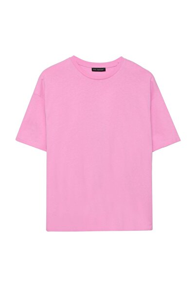 Quzu Basic T-shirt Pembe