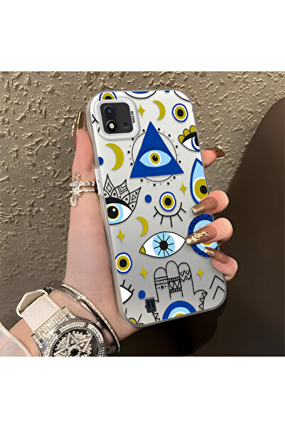 Hontinga حافظة متوافقة مع هاتف Realme C11 2021، حافظة هاتف مضادة للسقوط ذات غ...