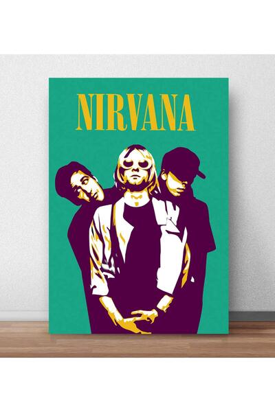ALAYRA International ملصق ملفوف لفرقة نيرفانا ألايرا، مناسب للغرف والمكاتب (متعدد الألوان، 13 بوصة × 19 بوصة)