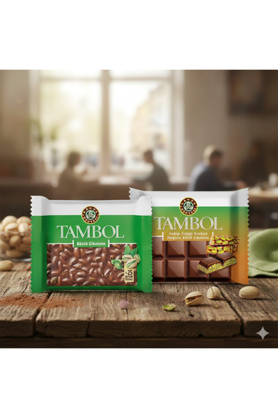 Kahve Dünyası KD TAMBOL FSTK KROKAN DLG.100G X TAMBOL SÜTLÜ FISTIKLI ÇİKOLATA...