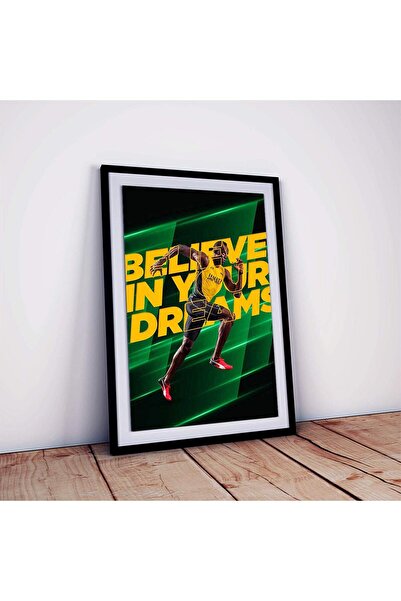 ALAYRA International ملصق ALAYRA UAEin Bolt مع إطار، لوحة جدارية تحفيزية للجر...