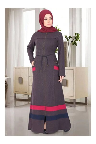 SWAN.AE Winter, Dress, Plain, zipper, pockets, Hidden Belt, Brushed wool, Casual