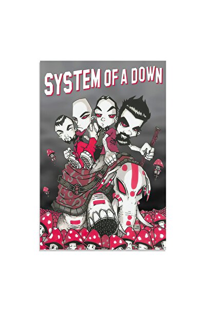 ALAYRA International ملصق ألايرا لفرقة سيستم أوف أيه داون، لوحة جدارية موسيقي...