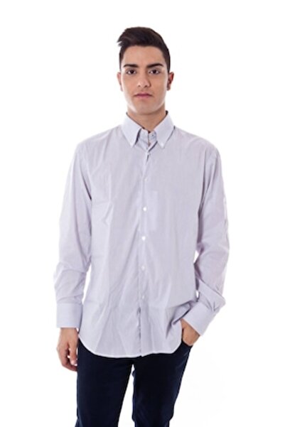 Gianfranco Ferre Cămașă bărbătească CAMICIA GOLD B. D., alb/violet, XL