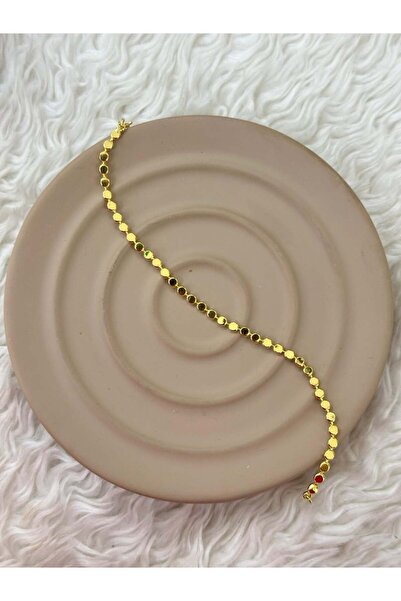 BY YASİN TOPÇU ✨   Gold Sequin Chain Steel Bracelet 💛