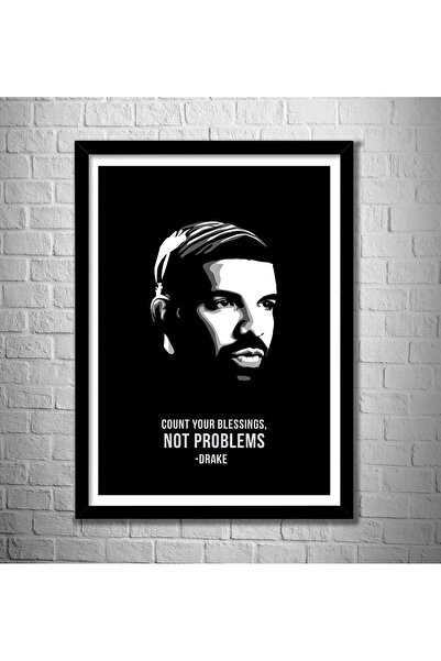 ALAYRA International ملصق ألايرا دريك، مؤطر بزجاج أكريليك، مناسب للغرف والمكا...