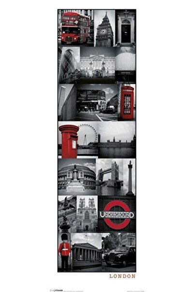 ALAYRA International ملصق ALAYRA London (كولاج) رفيع، ورق، متعدد الألوان، 30 ...