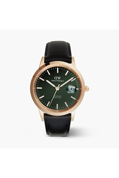 Daniel Wellington Daniel Welington Men's 40MM Gold Analog Leather Strap Watch...