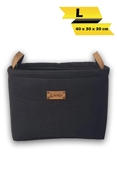 Enba İç ve Dış Ticaret Coș de depozitare pliabil în dulap – Organizator pentru rufe, jucării și multifuncțional, negru, 40x30x30 cm