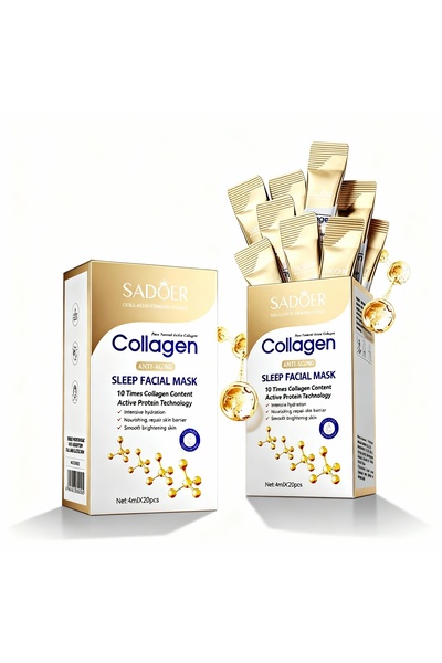 SADOER Set of 20 face masks with collagen