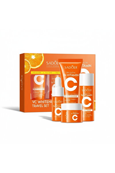 SADOER Σετ περιποίησης προσώπου με 5x βιταμίνη C