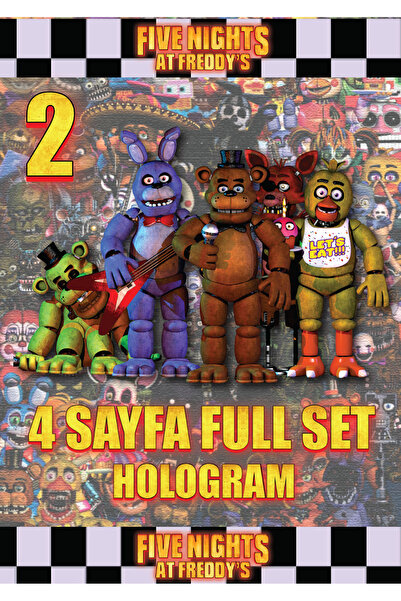 cakaybu Five Nights at Freddy’s (FNAF) Hologram Sticker Seti 2
