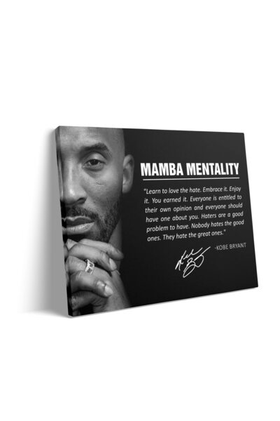ALAYRA International لوحة جدارية قماشية لكوبي ألايرا، ملصق بلاك مامبا، فن كرة السلة NBA بعقلية مامبا