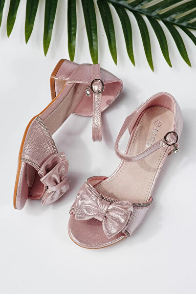 Zaira Sandale fete roz din piele ecologica Ana2 #21954 - 30