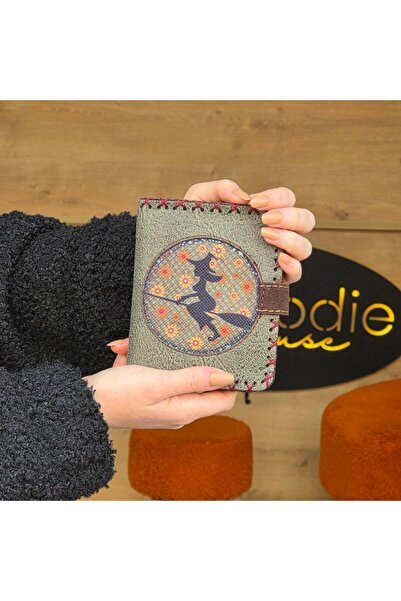 HOODİEMOUSE محفظة صغيرة بتصميم ساحر على الطراز البوهيمي العرقي - أخضر