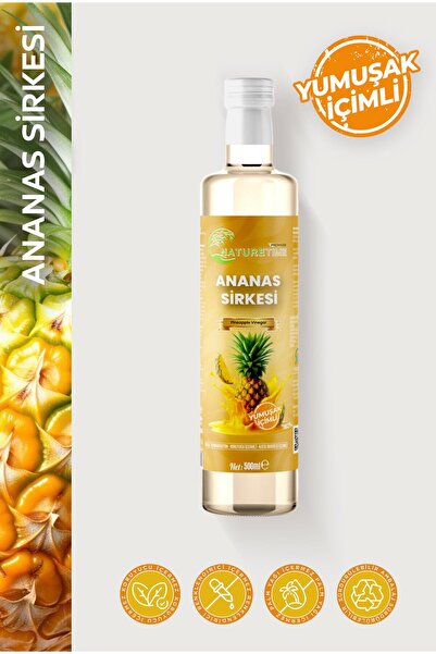 Naturetime Premium Ananas Sirkesi 500 ml Pestisit & Ağır Metal İçermez Analiz...