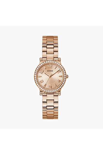 Guess Women's 32 MM Gold Analog Stainless Steel Watch GW0686L3