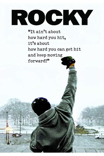 ALAYRA International ألايرا - روكي بالبوا - سيلفستر ستالون - ملصق صغير (ورق، ...