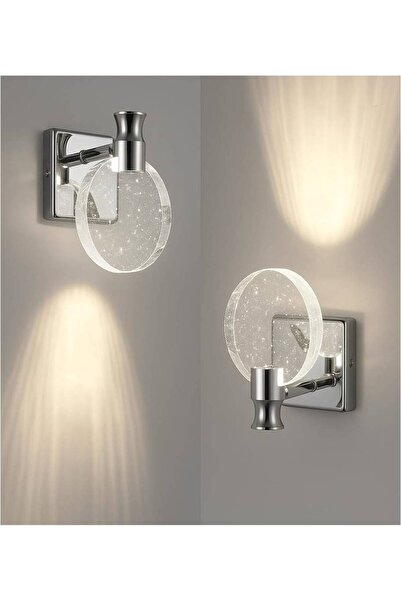 ZAFİRA AYDINLATMA YUVARLAK APLİK GOLD VE KROM