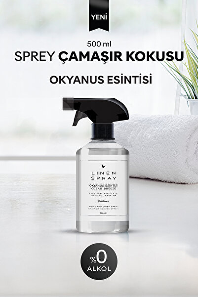 Papilion Okyanus Esintisi Sprey Çamaşır Kokusu 500 ml Alkolsüz Ferah Koku