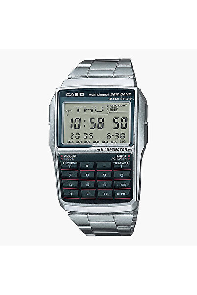 Casio Men's Silver Digital Resin Strap Watch -DBC-32D-1ADF