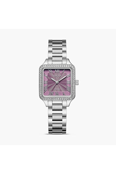 Omax Women's 28MM Silver Analog Metal Strap Watch | SQ-BS002PL3R