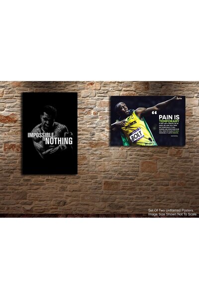 ALAYRA International مجموعة ملصقات تحفيزية من قطعتين من ALAYRA - محمد علي - ل...