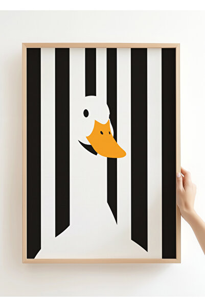 Galerie Mirage Atelier Duck İllüstrasyon - Hayvan Koleksiyonu - Çerçevesiz Po...
