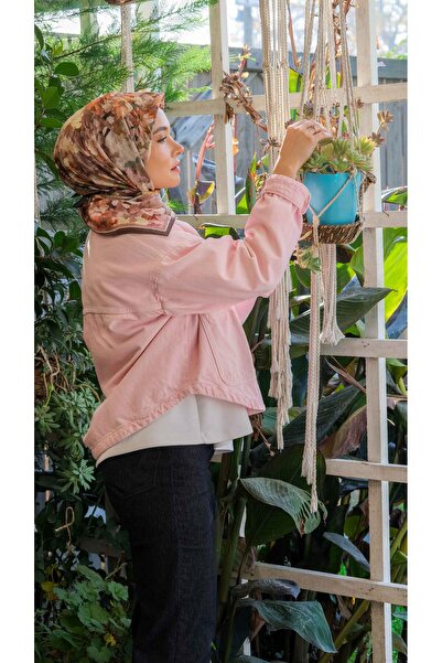 Akel Spring Viscose Scarf Pastel Floral Pattern