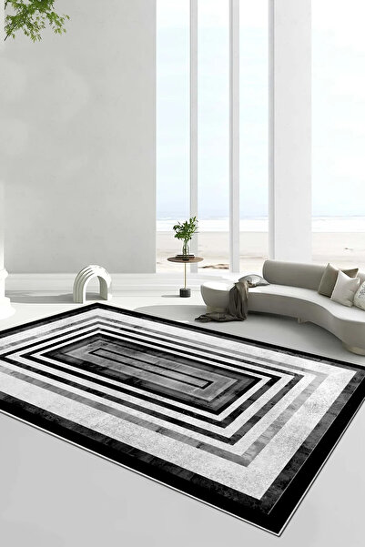 Halise Home Yıkanabilir Kaymaz Taban Dijital Baskılı Halı,Yolluk