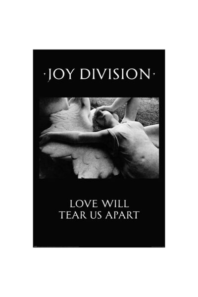 ALAYRA International ملصق ألايرا لفرقة جوي ديفيجن (الحب سيمزقنا إربًا) ماكسي، 61 سم × 91 سم، مقاس واحد