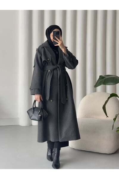 BONDİA Hola Kaşe Kaban Antrasit