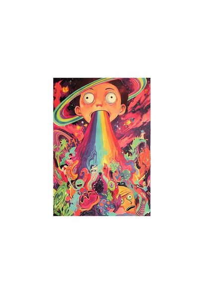 ALAYRA International ملصق ريك ومورتي من ورق كرافت، تصميم كلاسيكي، لوحة ديكور ...