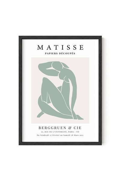 ALAYRA International لوحة فنية من تصميم ألايرا، مستوحاة من جماليات الباستيل الدنماركية، مطبوعة على طراز ماتيس - ملصق ماتيس لتزيين الجدران، بدون إطار، مقاس 12 × 16 بوصة