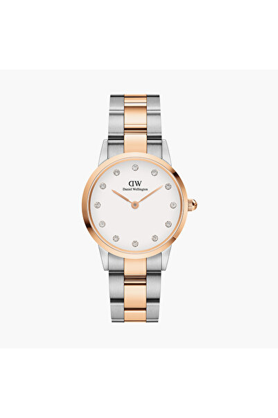 Daniel Wellington 28 MM Silver & Rose Gold Analog Stainless Steel Strap Watch...