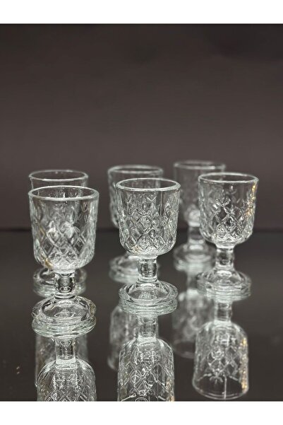 KirLiNova Prism Patterned Glass 6-Piece Coffee Side Set – Glass Coffee Side P...