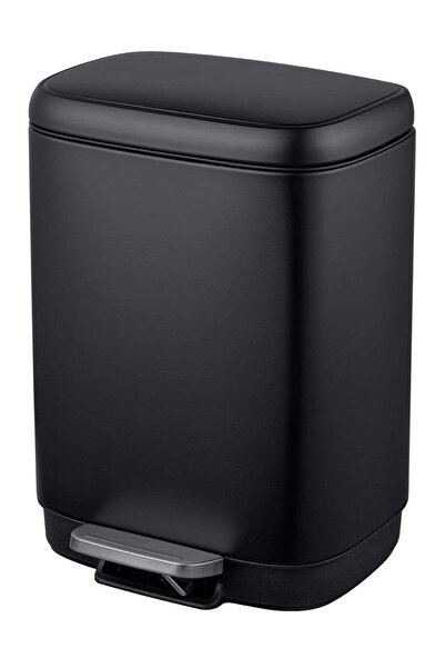 Generic سلة مهملات بدواسة سعة 16 لترًا (4.2 جالون) مع غطاء إغلاق ناعم - سلة ن...