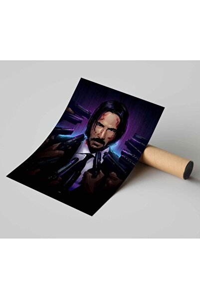 ALAYRA International ملصق جون ويك من ALAYRA (13 × 19 بوصة، متعدد الألوان، ملفوف)