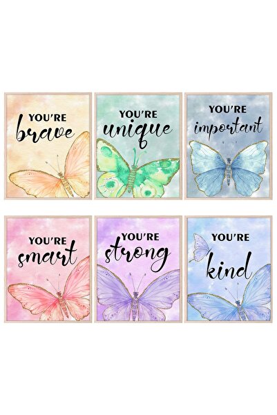 ALAYRA International ملصقات جدارية من ALAYRA، ديكور حائط على شكل فراشة لغرفة ...