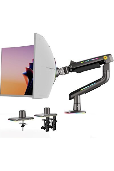 NB ERGONOMIC ذراع شاشة ألعاب للشاشات المسطحة/العريضة جدًا/المنحنية من 32 إلى 60 بوصة