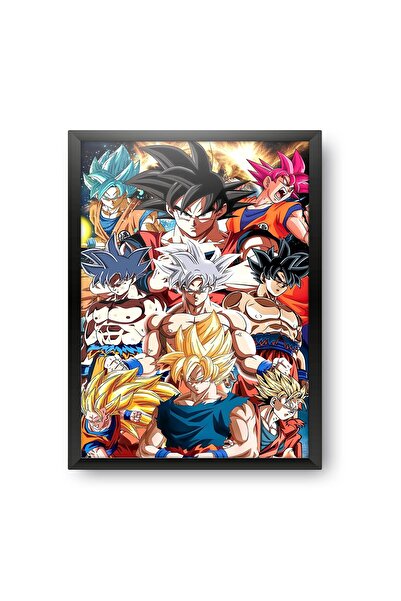 ALAYRA International ملصق حائط مقاس A4 بتصميم غوكو من أنمي ALAYRA - جميع الأش...