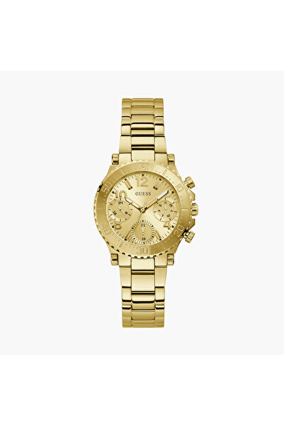 Guess Women's 36 MM Gold Chronograph Stainless Steel Watch GW0465L1