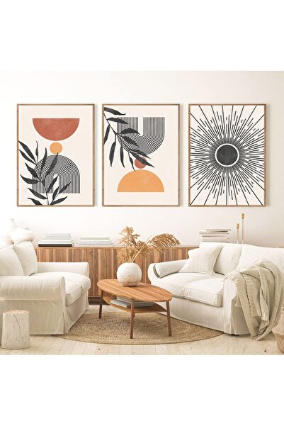 ALAYRA International ALAYRA Boho Art Mid Century Modern Wall Art Botanical Ne...