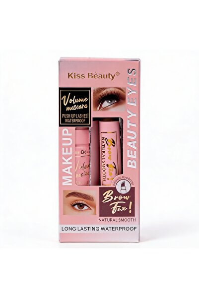 Kiss Beauty Eyebrow gel and volume mascara set,