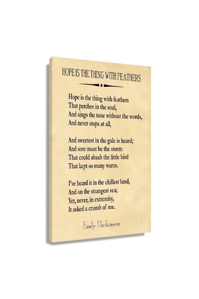 ALAYRA International ملصق قصائد ألايرا: الأمل هو الشيء ذو الريش، لوحة جدارية ...