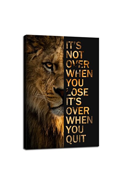 ALAYRA International ALAYRA Lion Motivational Posters Animal Canvas Wall Art ...