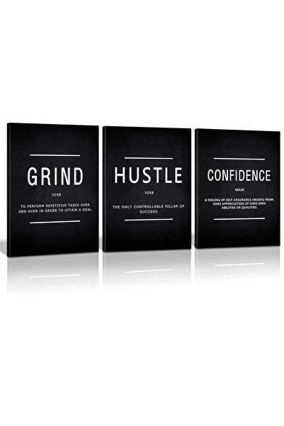 ALAYRA International لوحة جدارية قماشية تحفيزية للنجاح من ALAYRA، ديكور جداري...