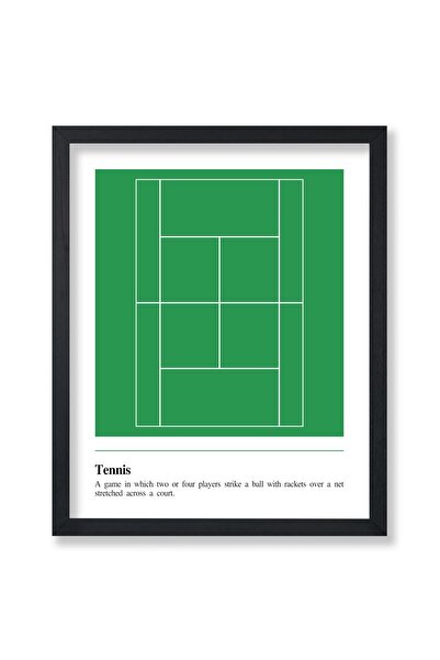 ALAYRA International ملصق ألايرا - ملصق التنس الرئيسي - طباعة تعريف التنس - ف...