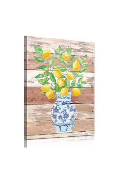 ALAYRA International لوحة جدارية فنية من الليمون من تصميم ألايرا، ديكور ريفي،...